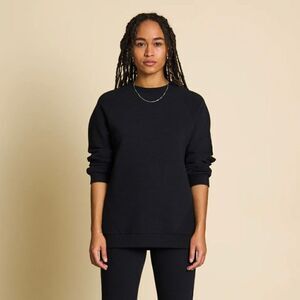 Jan N June Women’s Small Rib Black Pullover O-Sweater Toulon Long Sleeve